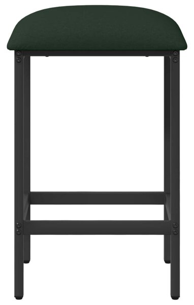 Bárszék 2 db Sötétzöld 40 x 32 x 64 cm Szerelt Fa