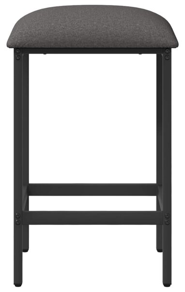 Bárszék 2 db Világosszürke 40 x 32 x 64 cm Szerelt Fa