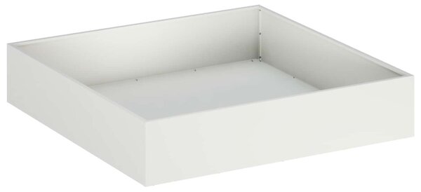 Kerti cserép Fehér 80 x 80 x 20 cm Hidegen hengerelt acél