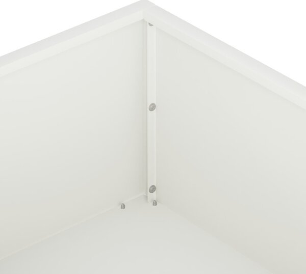 Kerti cserép Fehér 80 x 80 x 20 cm Hidegen hengerelt acél