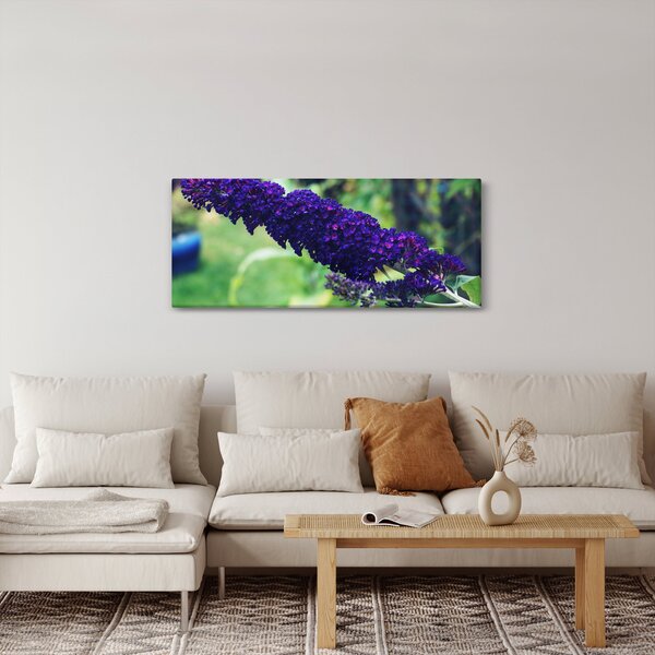 Kék virág képe (120x50 cm)