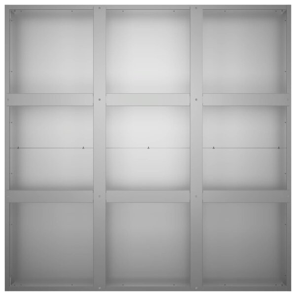 Kerti cserép Ezüst 100 x 100 x 40 cm Horganyzott Acél