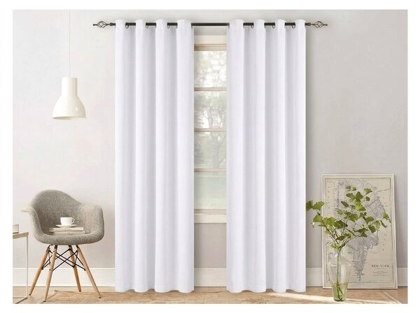 Fehér OXFORD LIGHT függöny 140x270 cm Felfüggesztés: Hullámos sínszalag