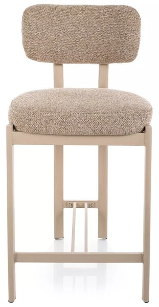 Misaki H-2 Félhoker Bézs Textil Kaszmir Fém Vázzal
