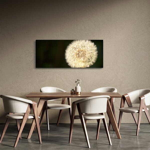 Szürke virág képe (120x50 cm)