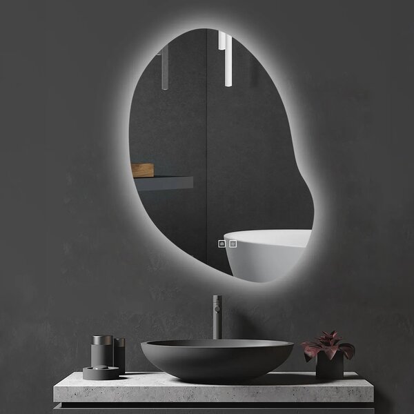 LED Tükör 80x60cm CLOUD C