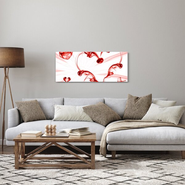 Szív a füstből képe (120x50 cm)