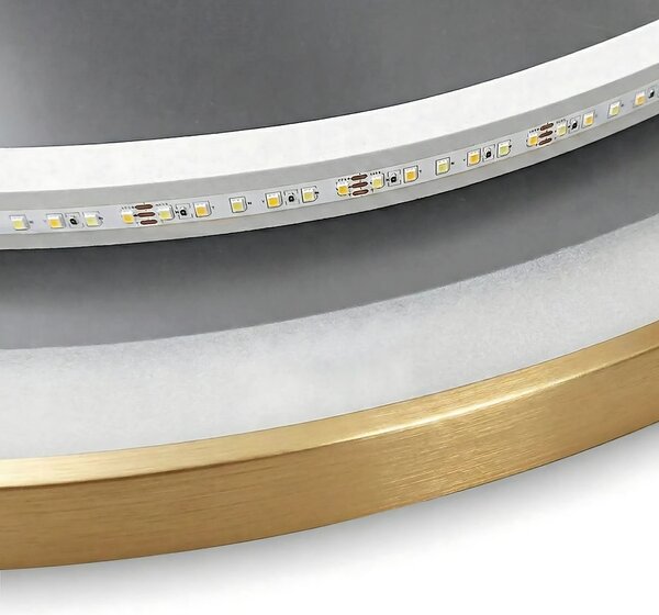 LED Tükör 50cm MMJ BRUSH GOLD