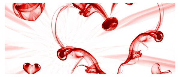 Szív a füstből képe (120x50 cm)