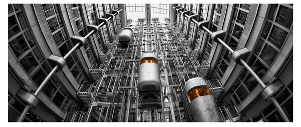 Lift az épületben képe (120x50 cm)