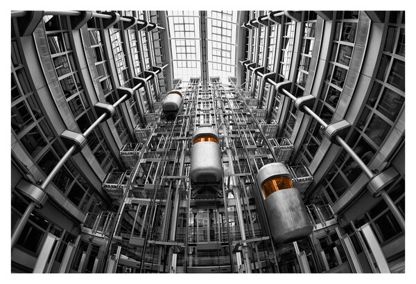 Lift az épületben képe (90x60 cm)