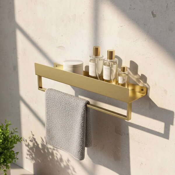 Fürdőszobai polc SF01 45cm gold brush