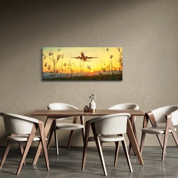 Repülő repülőgép képe (120x50 cm)