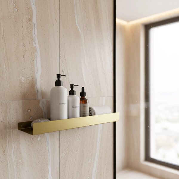 Fürdőszobai polc SF04 60cm gold brush