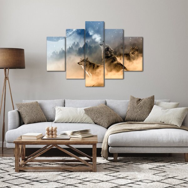 Farkasok üvöltése a holdra képe (150x105 cm)