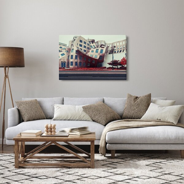 Kép - építészeti épület (90x60 cm)