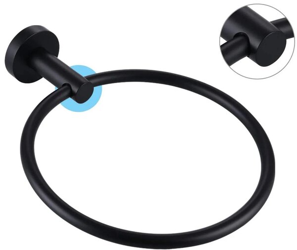 Fürdőszoba fogas Black 332915A MIST 05
