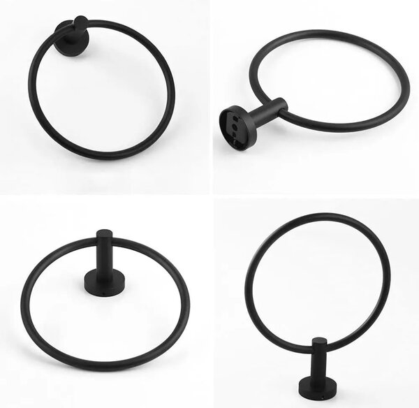 Fürdőszoba fogas Black 332915A MIST 05