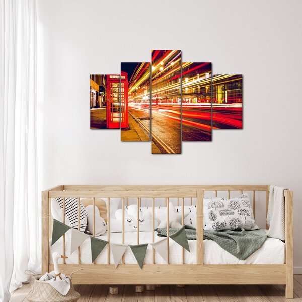 Piros londoni telefonfülke képe (150x105 cm)