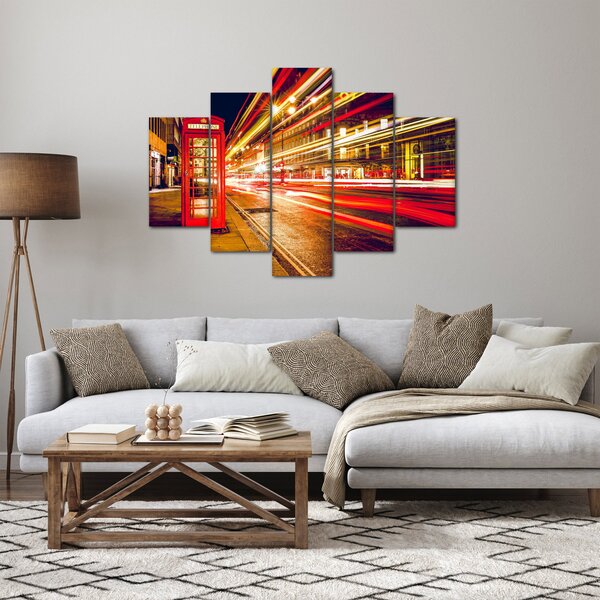 Piros londoni telefonfülke képe (150x105 cm)