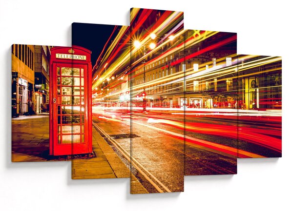 Piros londoni telefonfülke képe (150x105 cm)