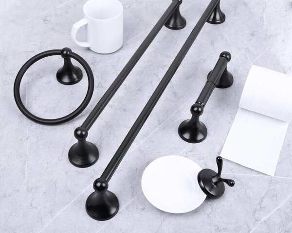 Fürdőszoba fogas Black 332870A RETRO