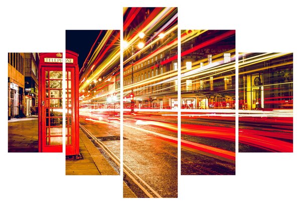 Piros londoni telefonfülke képe (150x105 cm)