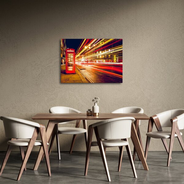 Piros londoni telefonfülke képe (70x50 cm)
