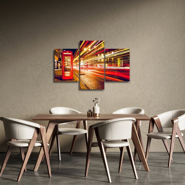 Kép - piros telefonfülke (90x60 cm)