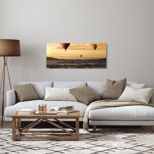 Kép - repülő léggömbök (120x50 cm)