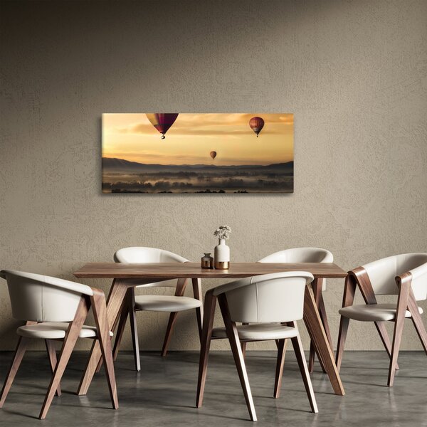 Kép - repülő léggömbök (120x50 cm)