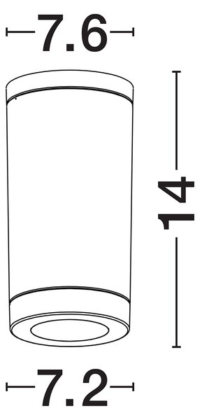 Spot kültéri mennyezeti lámpa
