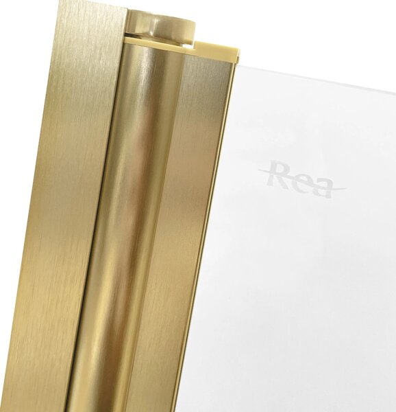 Fürdőkádparaván Rea Agat-2 80cm BRUSH GOLD