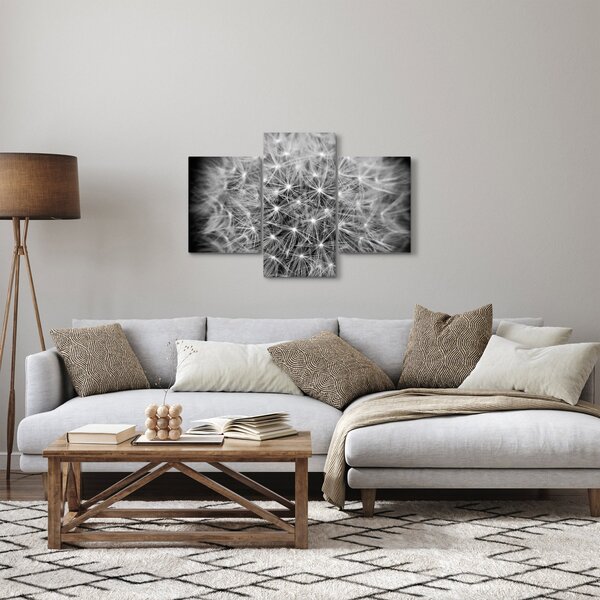 Szürke pitypang képe (90x60 cm)