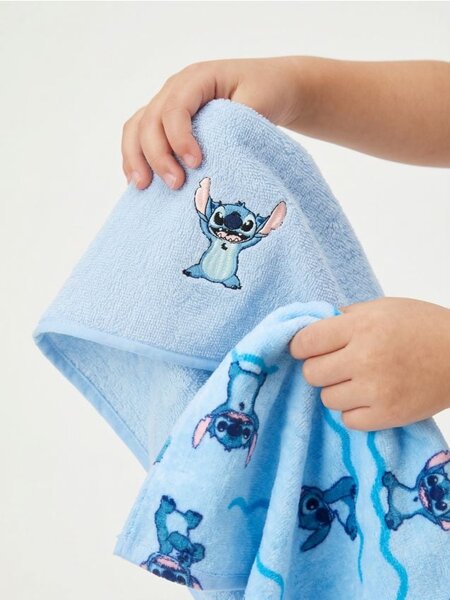 Sinsay - Pamut törölköző 2 db Stitch - világoskék