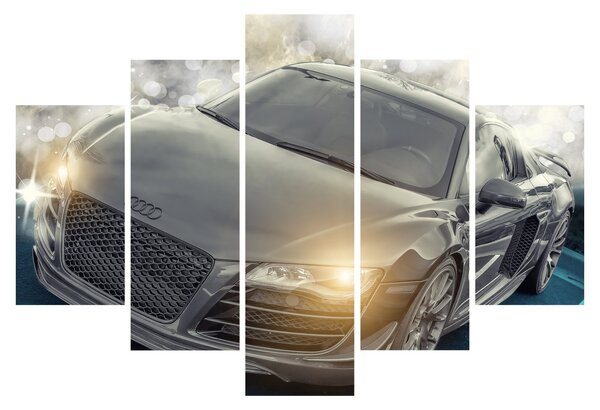 Audi autó képe - szürke (150x105 cm)