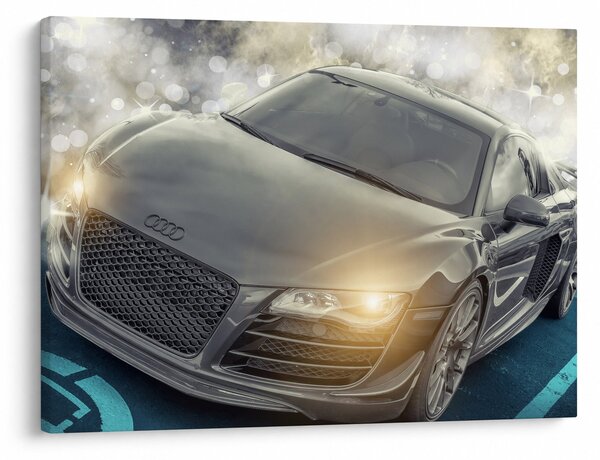 Audi autó képe - szürke (70x50 cm)