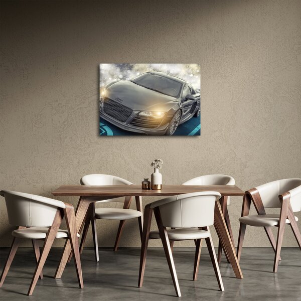 Audi autó képe - szürke (70x50 cm)
