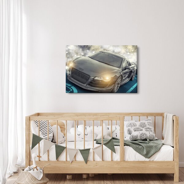 Audi autó képe - szürke (90x60 cm)