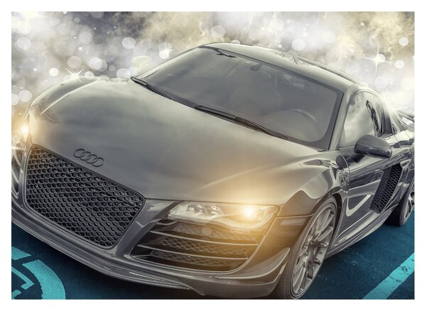 Audi autó képe - szürke (70x50 cm)