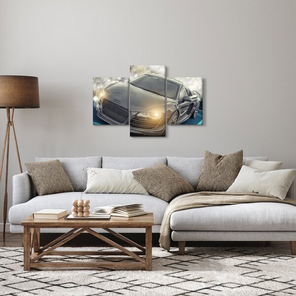 Audi autó képe - szürke (90x60 cm)