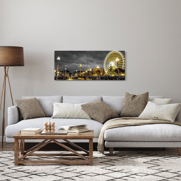 Óriáskerék a szürkületbe képe (120x50 cm)