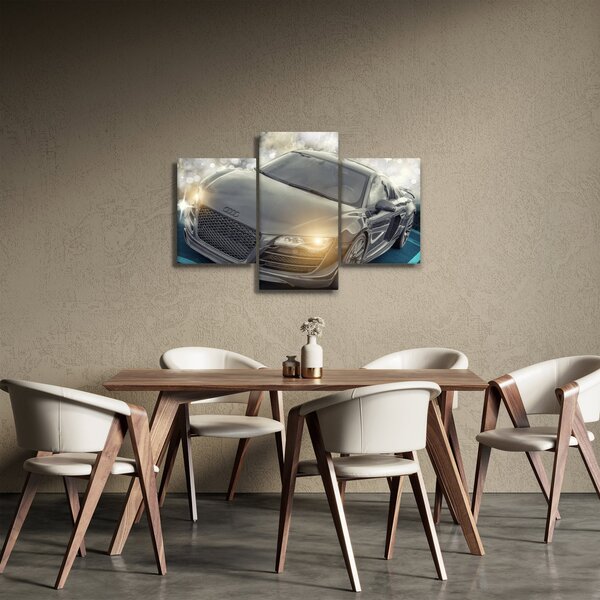 Audi autó képe - szürke (90x60 cm)