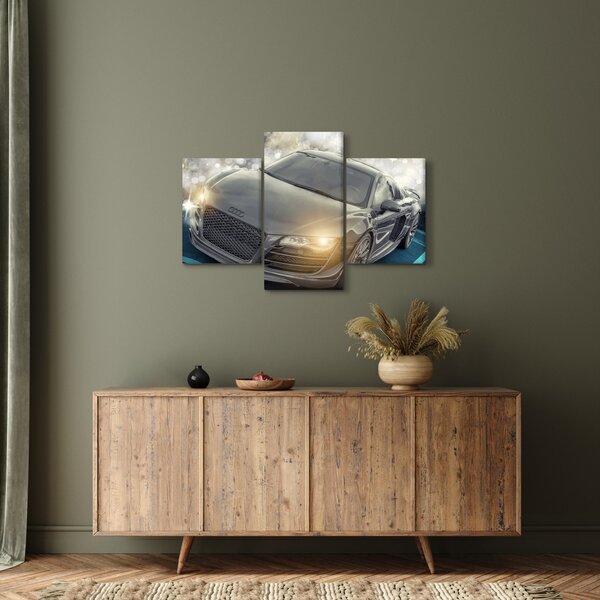 Audi autó képe - szürke (90x60 cm)