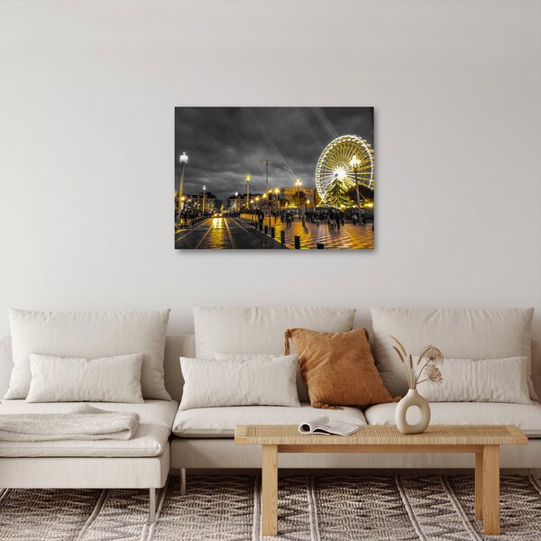 Óriáskerék a szürkületbe képe (70x50 cm)