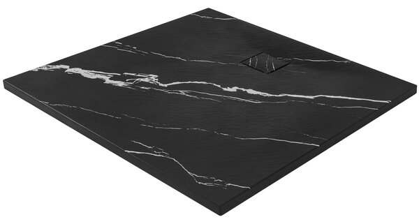Zuhanytálca Magnum CARRARA BLACK 90x90