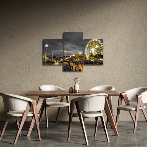 Óriáskerék a szürkületbe képe (90x60 cm)