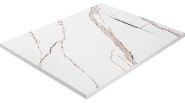 Zuhanytálca Bazalt CARRARA WHITE 80x100