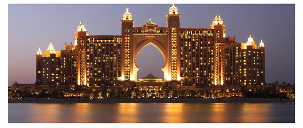 Kép egy épületról Dubajban (120x50 cm)