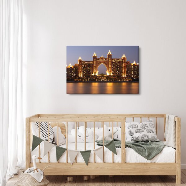 Kép egy épületról Dubajban (90x60 cm)